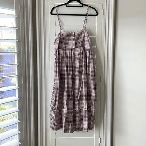 MADEWELL Plaid Midi Dress